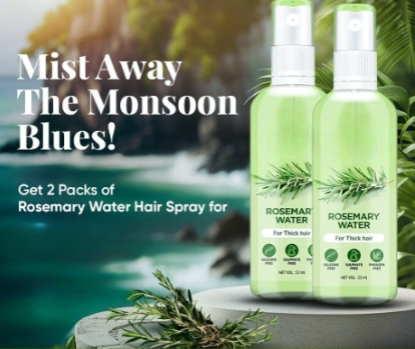 Rosemary Water Hair Spray 50 ML ( Pack Of 2 )