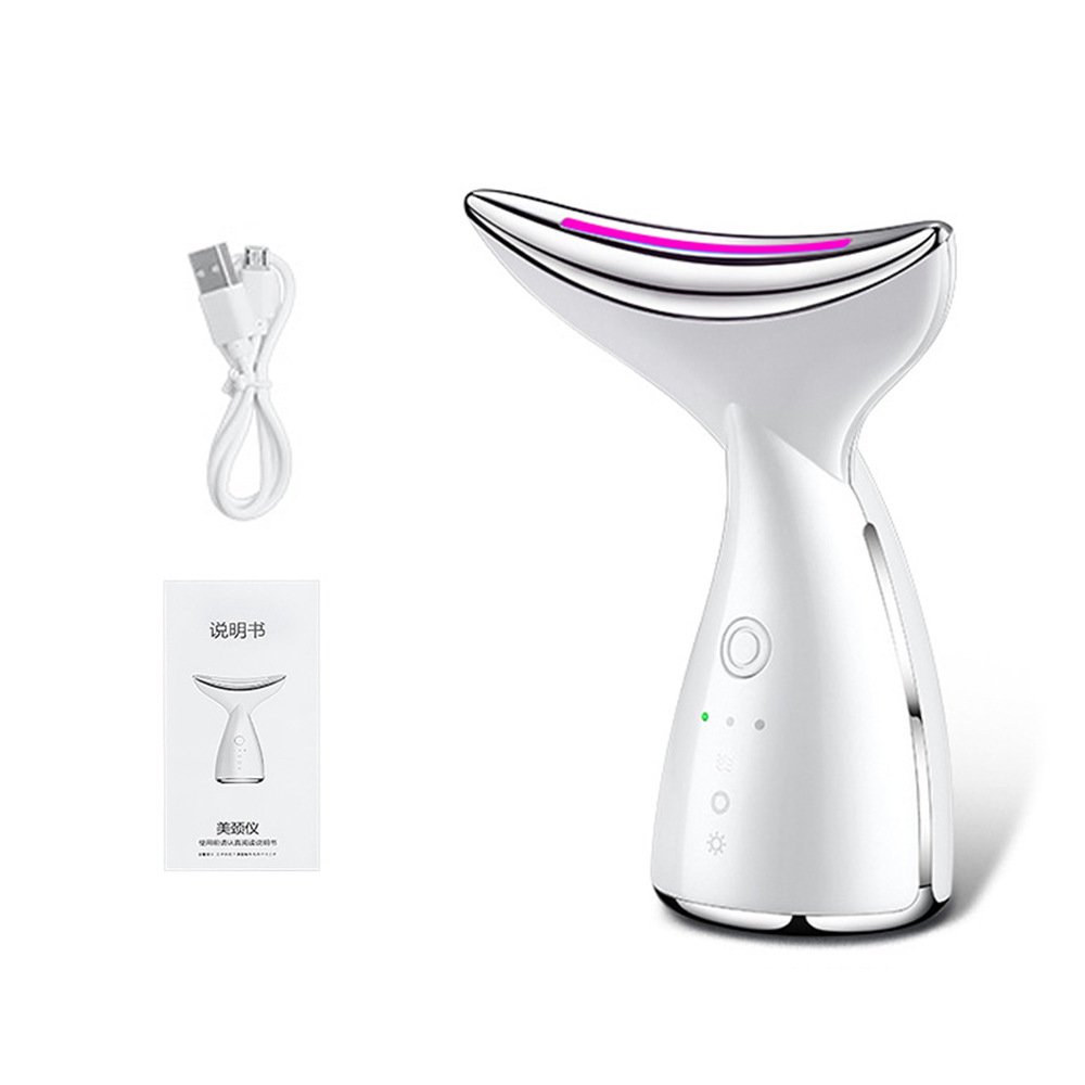 EMS Microcurrent Neck Face Beauty Device With 3 Colours LED Photon Therapy Skin Tightening Reduce Double Chin Face Lifting Devices - Image 8