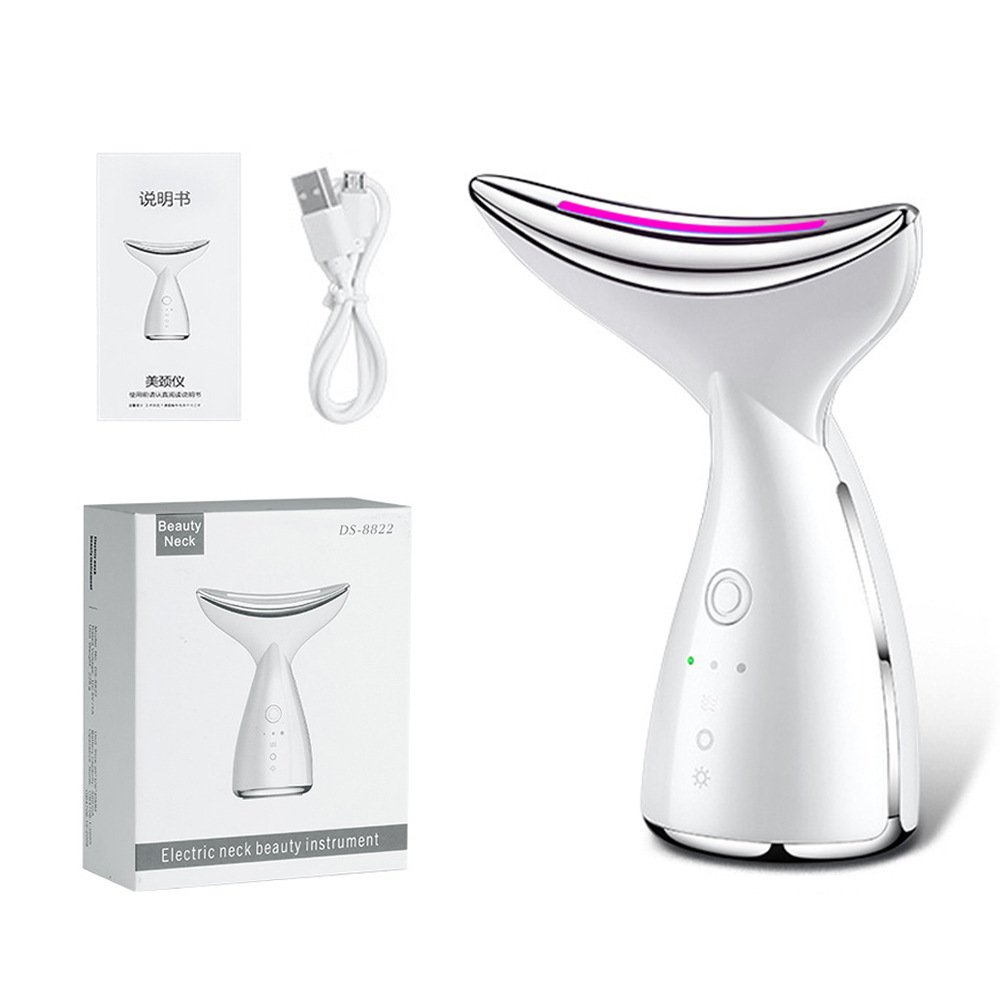 EMS Microcurrent Neck Face Beauty Device With 3 Colours LED Photon Therapy Skin Tightening Reduce Double Chin Face Lifting Devices - Image 7