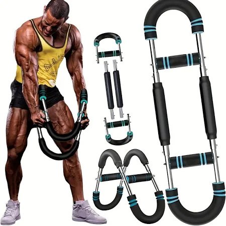 Multi-functional U-shaped Arm Strengthener Chest Trainer Adjustable Forearm Strength Exerciser Home Gym Equipment