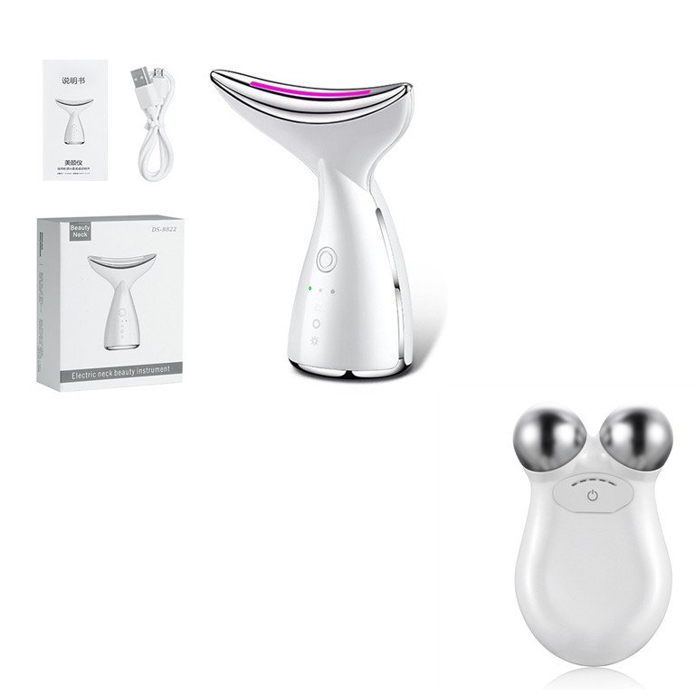 EMS Microcurrent Neck Face Beauty Device With 3 Colours LED Photon Therapy Skin Tightening Reduce Double Chin Face Lifting Devices - Image 5