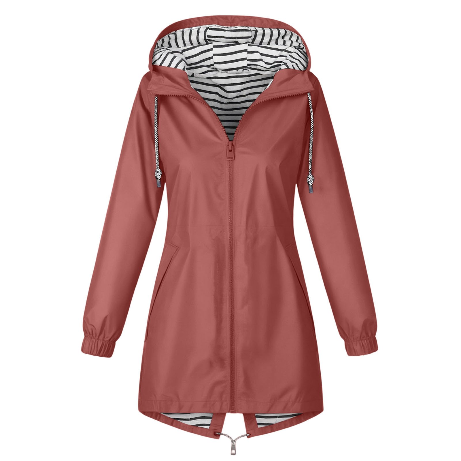European And American Womens Trench Coat Windproof Jacket - Image 8
