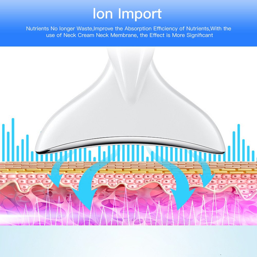 EMS Microcurrent Neck Face Beauty Device With 3 Colours LED Photon Therapy Skin Tightening Reduce Double Chin Face Lifting Devices - Image 3