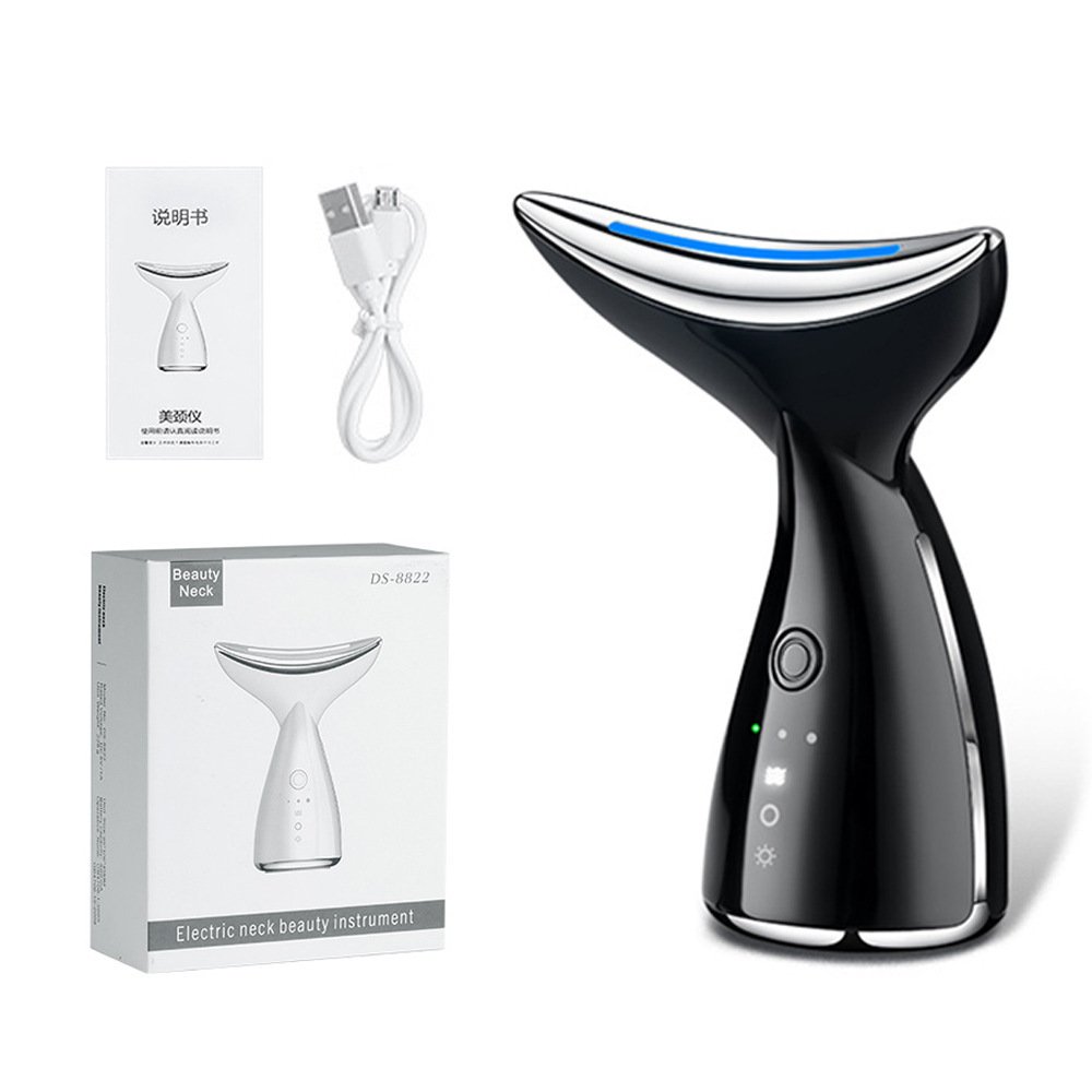 EMS Microcurrent Neck Face Beauty Device With 3 Colours LED Photon Therapy Skin Tightening Reduce Double Chin Face Lifting Devices - Image 2