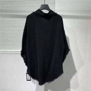 Irregular Hemp Material Dark Batwing Top